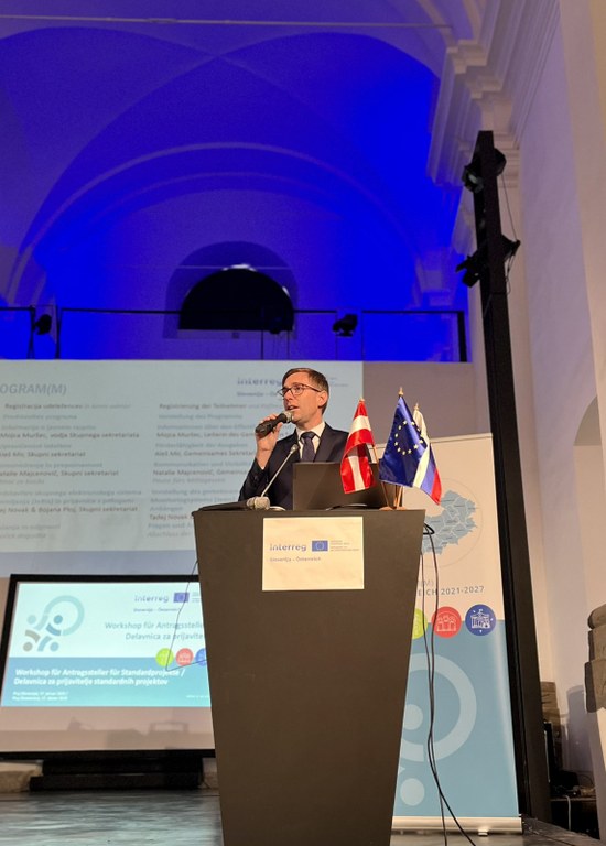 State Secretary at the Interreg Programme Slovenia-Austria workshop underlines the relevance of cross-border cooperation State Secretary at the Interreg Programme Slovenia-Austria workshop underlines the relevance of cross-border cooperation