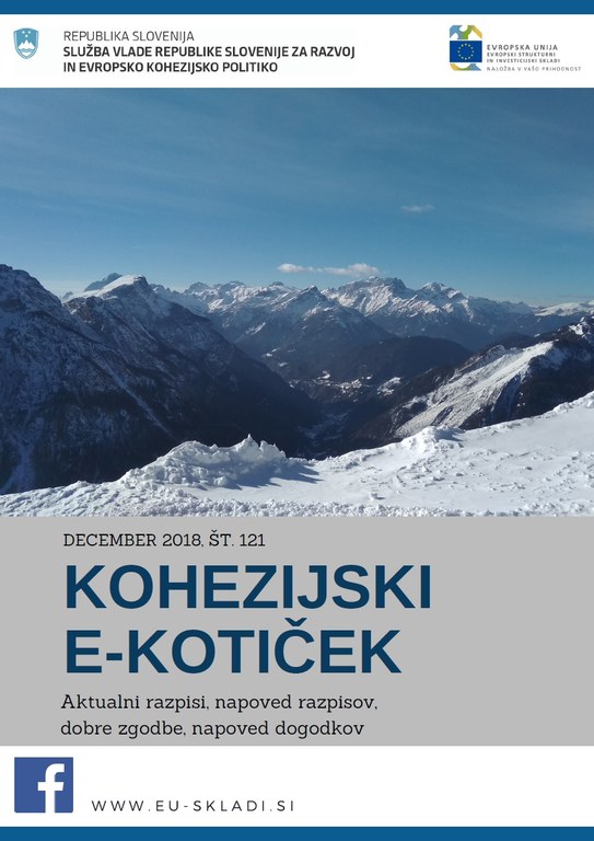 Izšla je decembrska številka Kohezijskega e-kotička Izšla je decembrska številka Kohezijskega e-kotička