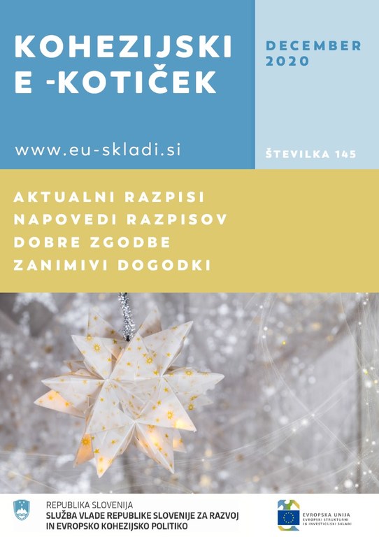 Izšla je decembrska številka Kohezijskega e-kotička Izšla je decembrska številka Kohezijskega e-kotička