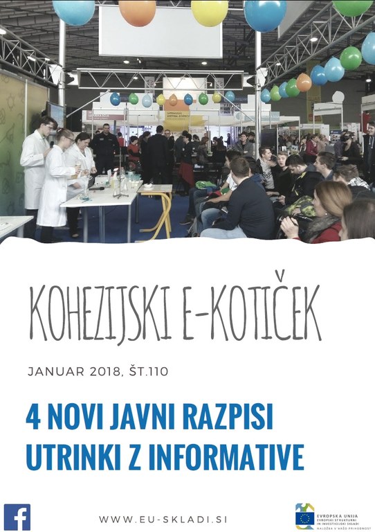 Izšla je januarska številka Kohezijskega e-kotička Izšla je januarska številka Kohezijskega e-kotička