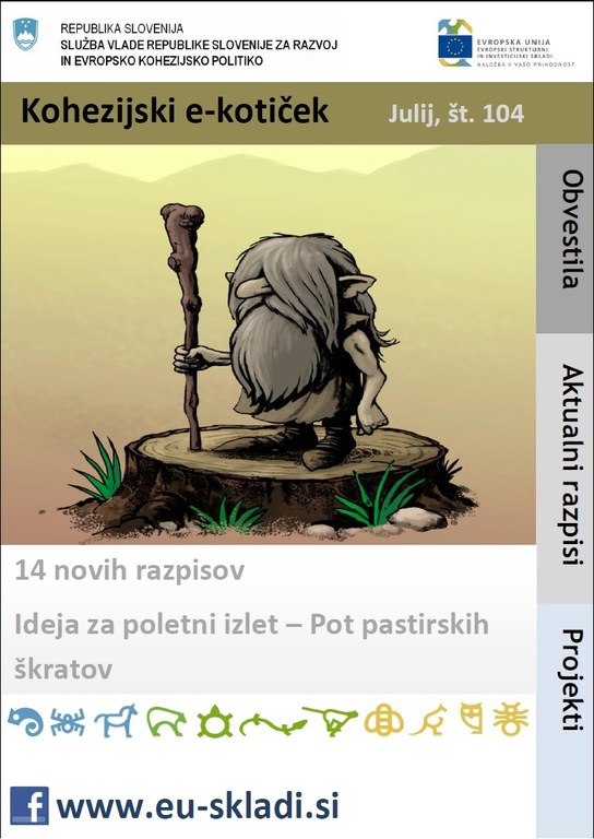 Izšla je julijska številka Kohezijskega e-kotička Izšla je julijska številka Kohezijskega e-kotička