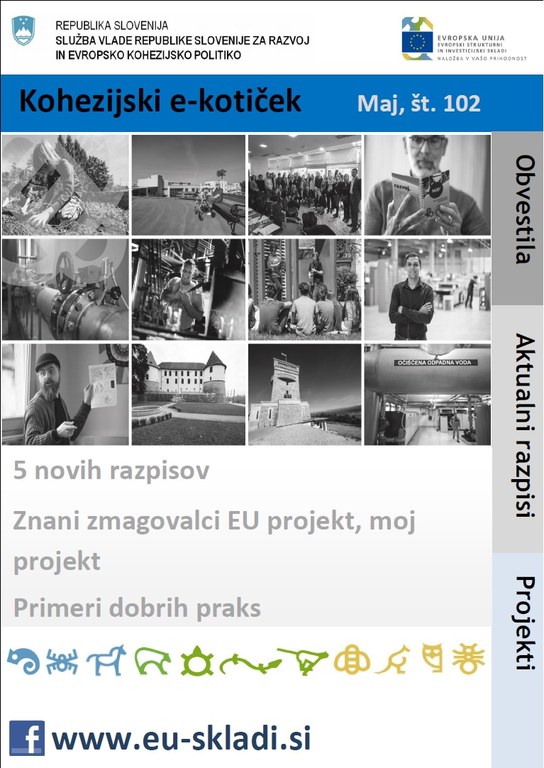 Izšla je majska številka Kohezijskega e-kotička Izšla je majska številka Kohezijskega e-kotička