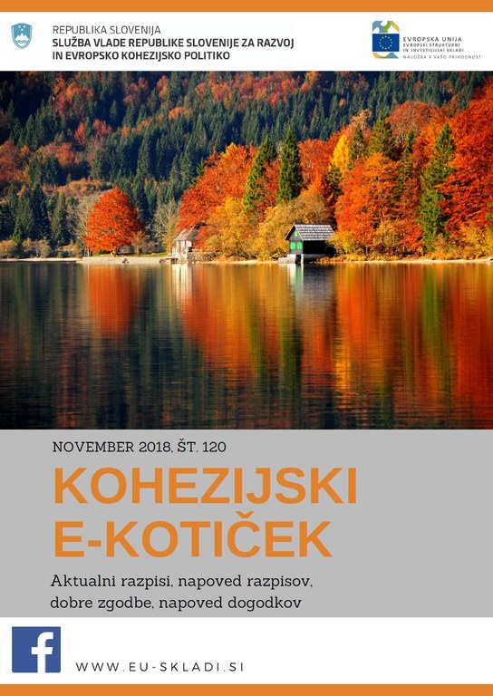 Izšla je novembrska številka Kohezijskega e-kotička Izšla je novembrska številka Kohezijskega e-kotička