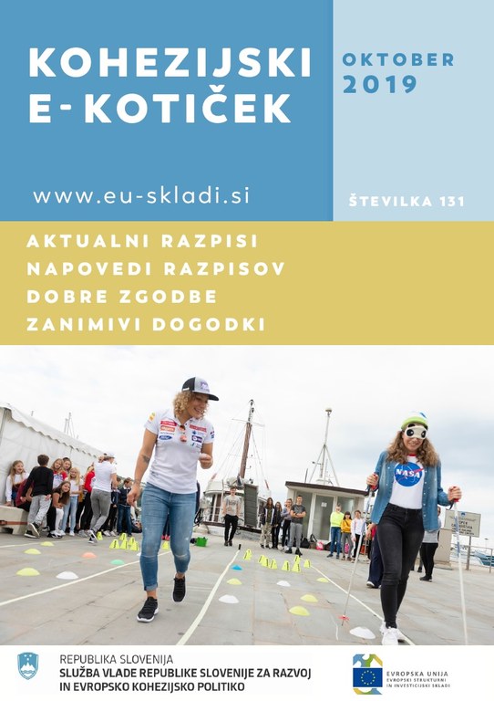 Izšla je oktobrska številka Kohezijskega e-kotička Izšla je oktobrska številka Kohezijskega e-kotička