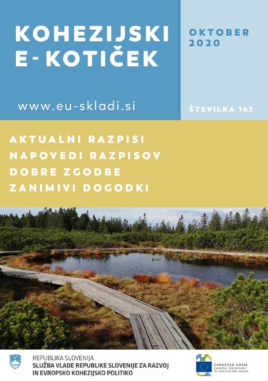 Izšla je oktobrska številka Kohezijskega e-kotička Izšla je oktobrska številka Kohezijskega e-kotička