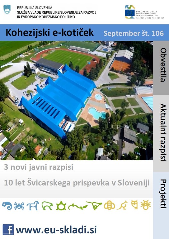Izšla je septembrska številka Kohezijskega e-kotička Izšla je septembrska številka Kohezijskega e-kotička